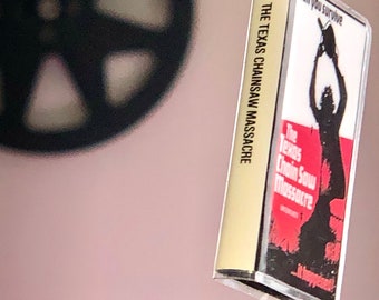 Texas Chainsaw Massacre mini VHS keychain