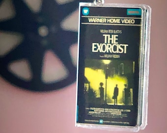The Exorcist mini VHS keychain