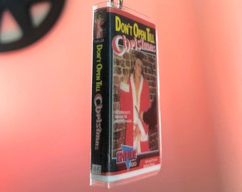 Don't Open Till Christmas - VHS mini keychain / decoration