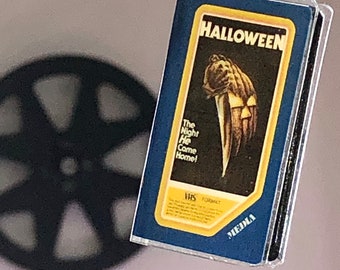 Halloween mini VHS keychain