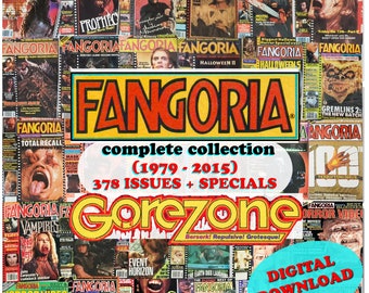 FANGORIA & GOREZONE Complete 378 issues | 1979 to 2016 | Digital Download