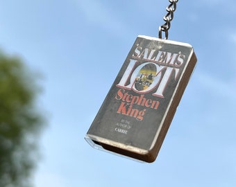 SALEMS LOT - Stephen King - mini 1st Edition 1975 Book keychain / Earring