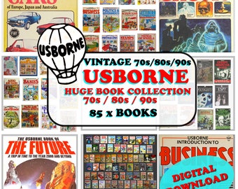 USBORNE Book Collection | 85 Books ! |Vintage 70s 80s 90s | Ghosts Unknown UFO Computers etc | PDF Digital Download