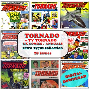 TV TORNADO / TORNADO Comic Collection 28 issues | 1969 to 1980 | Digital Download