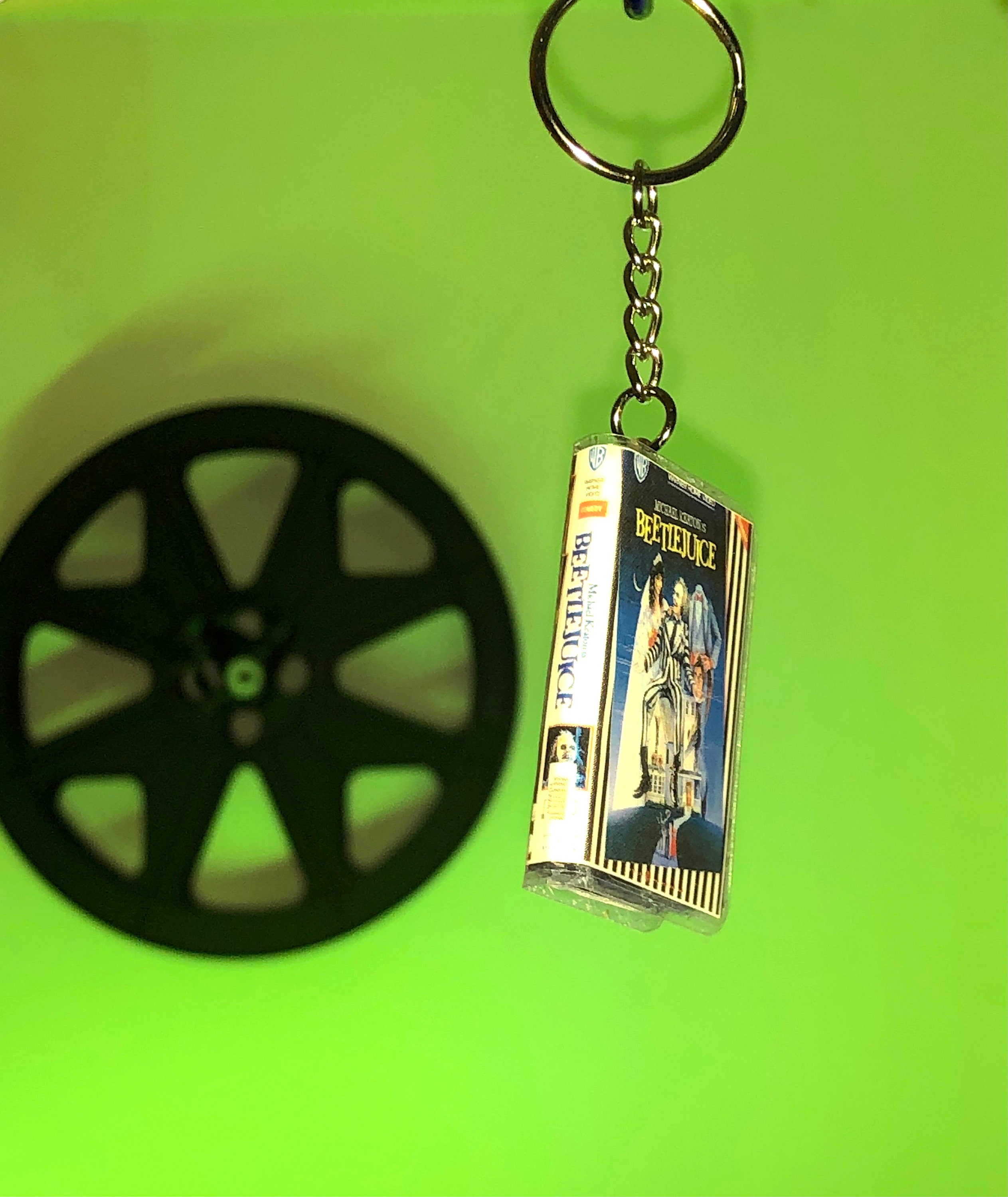 Beetlejuice Vhs Mini Keychain Etsy
