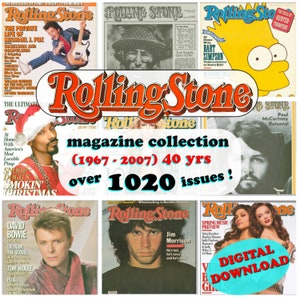 ROLLING STONE Collection 1027 issues 1967 to 2007 40 Years PDF Digital Download imagen 1