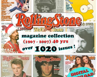 ROLLING STONE Collection 1027 issues ! | 1967 to 2007 | 40 Years | PDF Digital Download