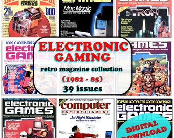 JEU ÉLECTRONIQUE Collection de magazines rétro 39 numéros | 1982 à 1985 | Téléchargement numérique PDF