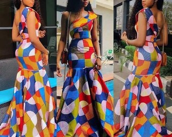 Tube Mermaid African Dress African Print Dresses African Etsy