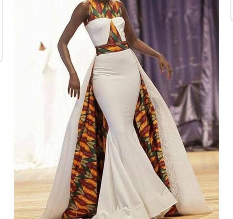 african dress with cape