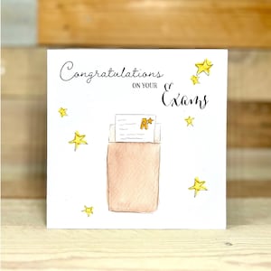 Personalised Exam Congratulations Card | a level results, exam success cards, graduation card, proud of you card, exam success cards