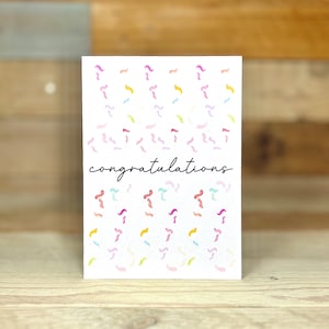 carte de félicitations personnalisée | félicitations pour vos fiançailles, félicitations pour le nouveau-né, félicitations pour la nouvelle maison, cartes de réussite aux examens