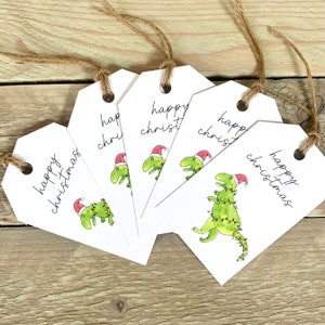 Dinosaurier Weihnachtsanhänger | Geschenkanhänger Kinder, Geschenkanhänger Weihnachten, Geschenkanhänger Weihnachten, Geschenkanhänger Weihnachten, festliche Geschenkanhänger