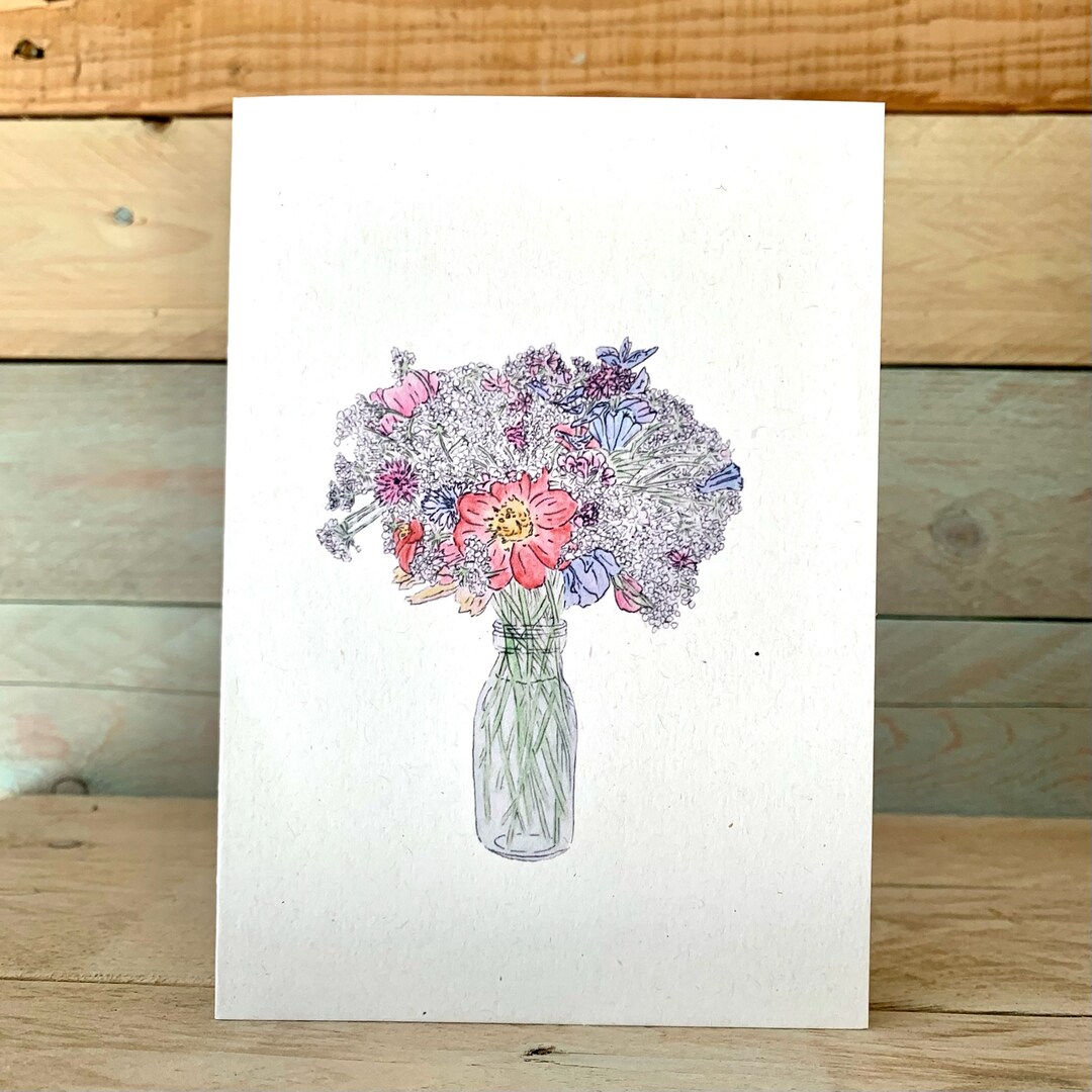 Posey Notelet | Blank Cards, Everyday Card, Flower, Floral Greeting ...