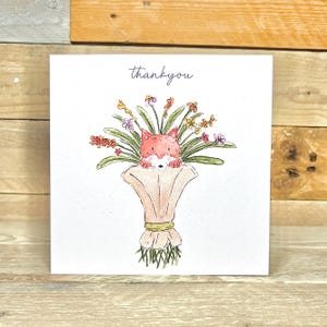 de remerciement personnalisé Fox | cartes de remerciement personnalisées, carte de remerciement de professeur, cartes de remerciement de mariage uniques, animaux de la forêt, carte de renard