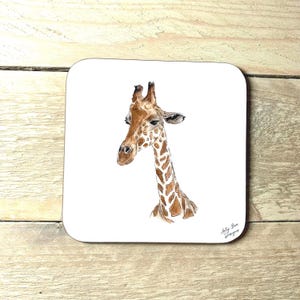 Giraffe Coaster | giraffe drink coaster, giraffe birthday present, unique new home gift, homewarming presents, new home welcome basket