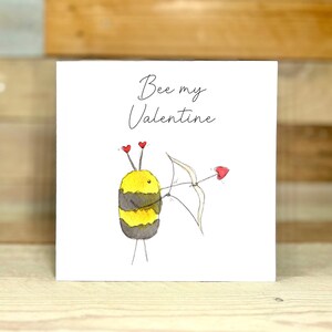 Personalised Bee Mine Valentines Card | bee card, bee mine, bumble bee, bee valentine card, kids valentine card, bee mine valentine