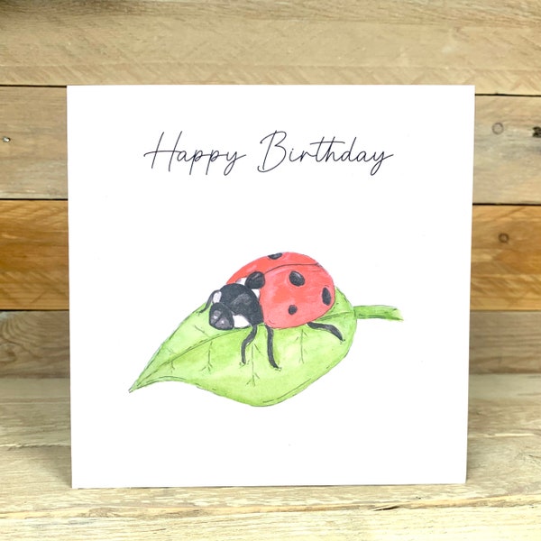 Luna the Ladybird Birthday Card | Ladybird Card | Ladybug Birthday Card | Insect Birthday Card | Insect Card | Red Ladybug | Love Bug | Bug