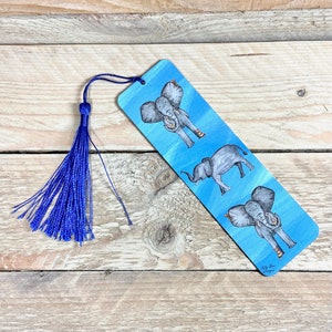 Elephant Bookmark | metal bookmark, reading accessories, elephant gift, birthday gift, elephant lover, animal bookmarks children