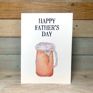 Personalised Pint Father's Day Card | Happy Fathers Day Cards | Traditiona Fathers Day Cards | Beer Cards | Pub Cards | Pint Cards