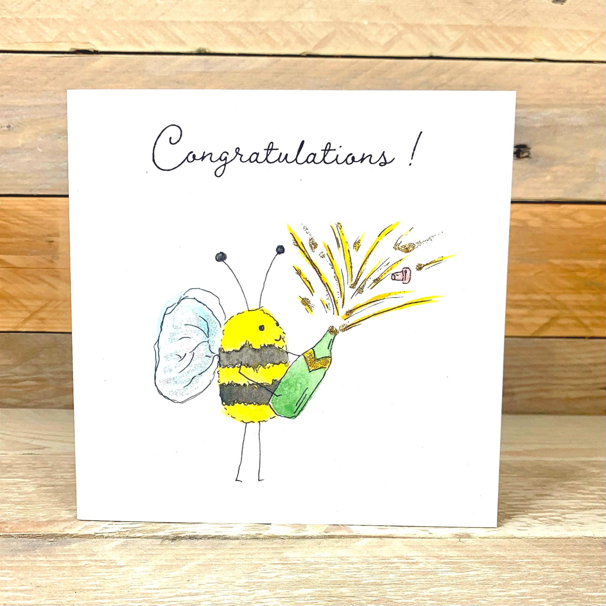 Personalised Bee Congratulations Card | Congratulations on Your