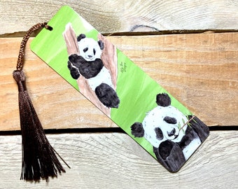 Panda Bookmark | metal bookmark, kids animal bookmark, cute bookmarks for kids, panda lover gift, panda lover gift for mother, mens bookmark