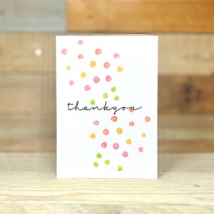 Personalisierte Dotty Danke Karte | Minikarten, Wertschätzungskarte, Dankesnotizen, kleine Dankeskarte, Kinder-Dankeskarte