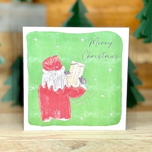 Personalised Santa Claus Christmas Card | christmas songs, merry christmas card, children christmas card, musical christmas card
