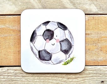 Football Coaster | football lover gift, football table decor, birthday gifts boyfriend, soccer gifts, party favours, secret santa ideas