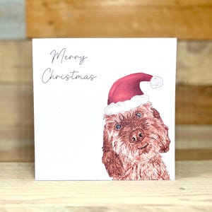 Personalised Cockapoo Christmas Card | christmas card with dog, christmas card, merry christmas card, cute christmas card, christmas dog