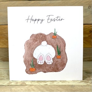 Carte de Pâques personnalisée en forme de lapin | cartes de lapin de pâques pour enfants, voeux de pâques, pour enfants, lapins de pâques, carte de joyeuses pâques