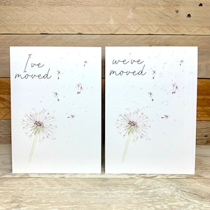 Personalised New Address Card | change of address card, we have moved, moving home, new address postcard, new address card,customisable card