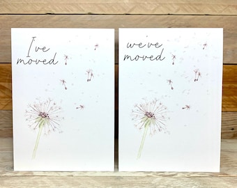 Personalised New Address Card | change of address card, we have moved, moving home, new address postcard, new address card,customisable card
