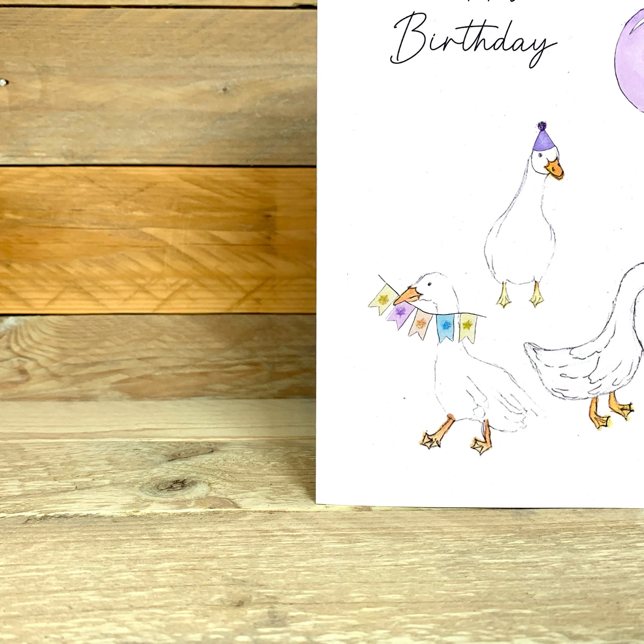 Personalised Goose Birthday Card | Goose Birthday Card, Birthday Goose ...