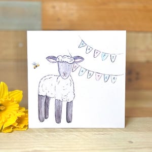 de Pâques personnalisée en forme de mouton | cartes de voeux de pâques, joyeuses pâques petit-fils, petit-fils de cartes de pâques, carte de pâques fille, jolie carte de pâques