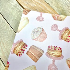 Kuchen Geschenkpapier | Geburtstagspapier, Kuchenverpackung, Geburtstagspapier für Sie, süße Geschenkverpackung, einzigartige Geschenkverpackung Bild 1