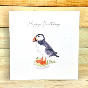 Personalisierte Puffin Geburtstagskarte | Alter Geburtstagskarte, Geburtstagskarten Freunde, Eco freundliche Karte, Bestseller Geburtstagskarten, Naturliebhaber