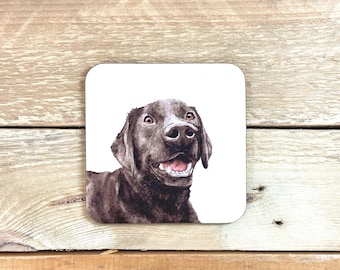Labrador Coaster | dog coaster, Labrador, drink coaster, drinks mat, coaster, gifts for him, dog coasters, Labrador art, pet parent gift