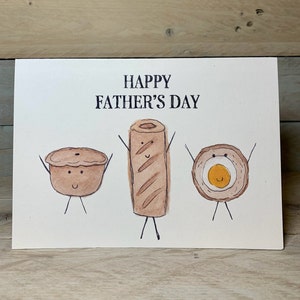 Personalisierte Picknick-Party Vatertagskarte | Wurstbrötchen Karte zum Vatertag | Alles Gute zum Vatertag | Lustige Vatertagskarte | Foodie Karte