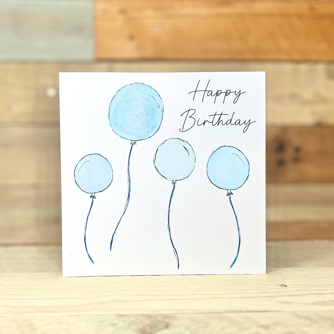 Personalised Balloons Birthday Card | Birthday Card for Dad, Birthday ...