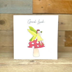 Personalised Good Luck Fairy Card | best of luck card, good luck new job, good luck greeting card, good luck fairy, enchanted fairy