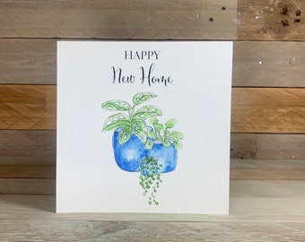 New Home House Plants Card | New Home Card | House Plants | House Plant Lover | House Plant New Home Card | Plant | Plant Card | Flower Card