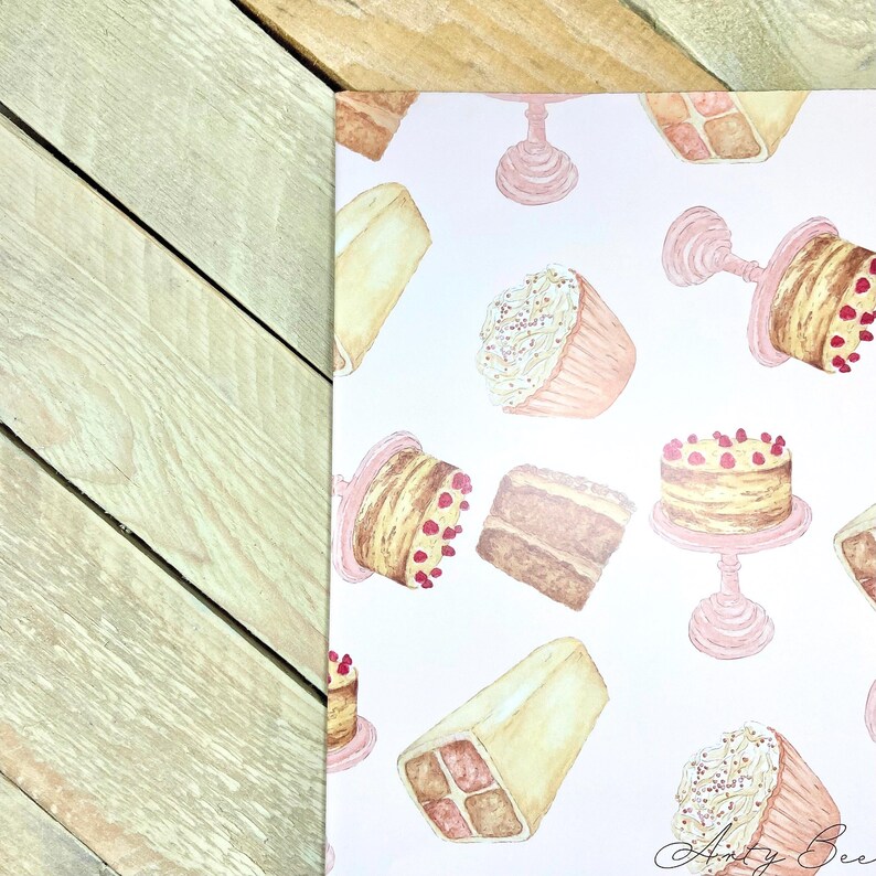 Kuchen Geschenkpapier | Geburtstagspapier, Kuchenverpackung, Geburtstagspapier für Sie, süße Geschenkverpackung, einzigartige Geschenkverpackung Bild 2