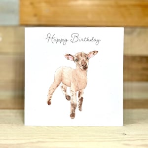 Personalised Lamb Birthday Card | farming birthday, friends birthday card, birthday cards, eco friendly card, sheep farm, for nephew
