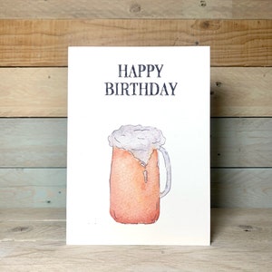 d'anniversaire personnalisée | Cartes pour hommes | Cartes d'anniversaire avec alcool | Cartes d'anniversaire pour homme | Cartes de bière | Amateur de bière | Cadeaux bière