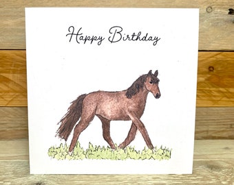Hollie the Horse Birthday Card