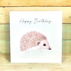 d'anniversaire personnalisée hérisson | carte d'anniversaire d'amis, carte de joyeux anniversaire, cartes d'anniversaire minimalistes, cartes d'anniversaire de papa