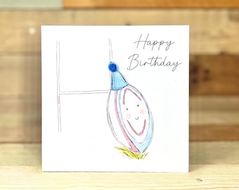 Artery8 Rugby Fan Grußkarte Blanko - Kunstwerk Für Geburtstag & Dankeschön