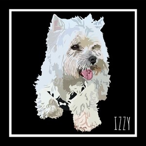 Digital Pet Portrait | Pet Art | Pet Presents | Dog Present | Dog Love | Animal Lover Present | Digital Art | Dog Portrait | Animal Portrait