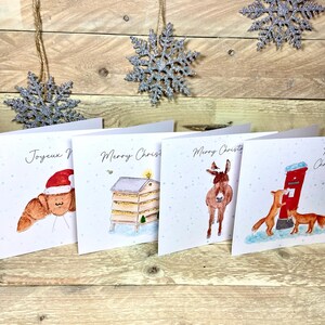 Weihnachtskarte Variety Pack | illustrierte Weihnachtskarten Packung, Luxus-Weihnachtskarten-Packung, Weihnachts-Multipack, Luxuriöse Weihnachtskarten